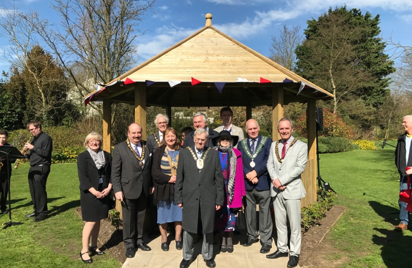 Official Opening of Buntingford Gazebo to mark HM The Queen's 90th birthday