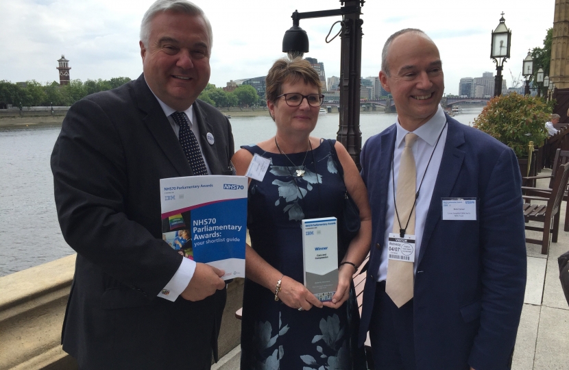 NHS70 Awards in Parliament with winners of the Care and Compassion Award, Butterfly Volunteers