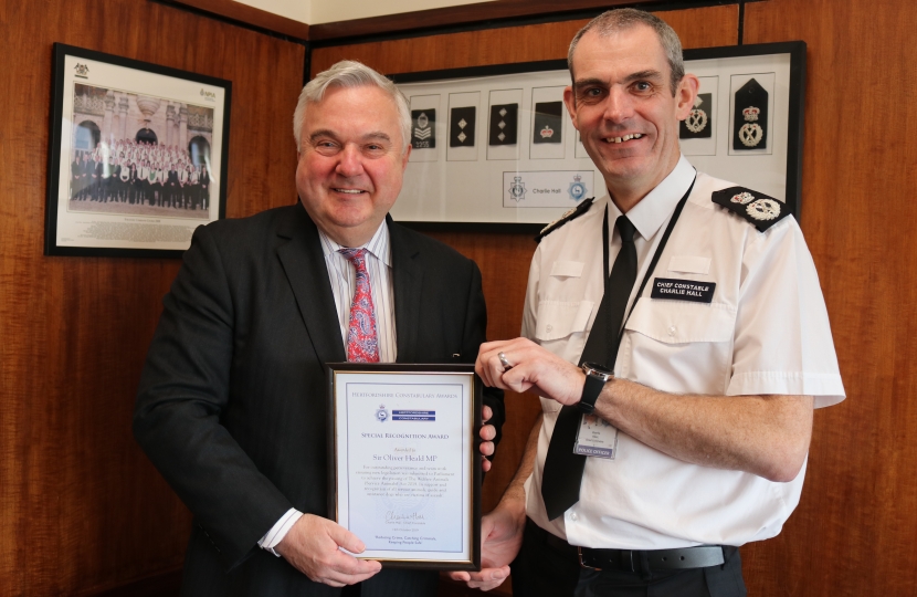 Sir Oliver Heald and Chief Constable Charlie Hall
