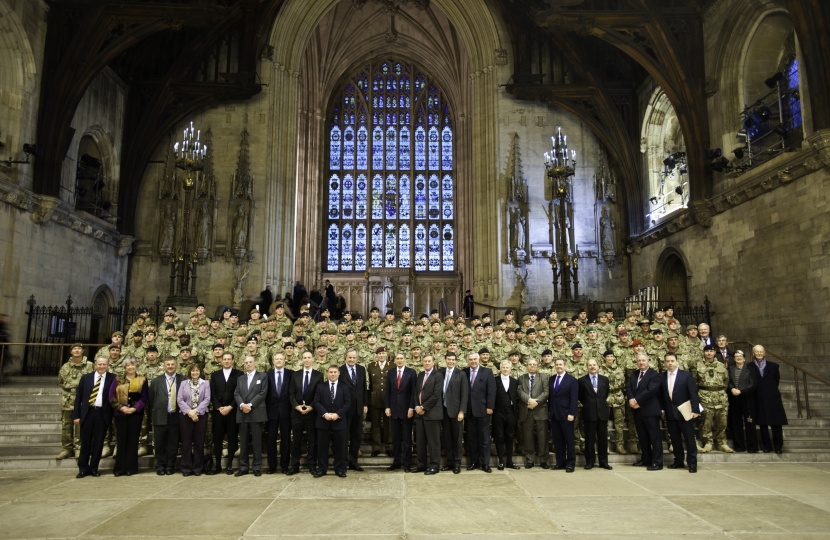 Returning Troops at Westminster