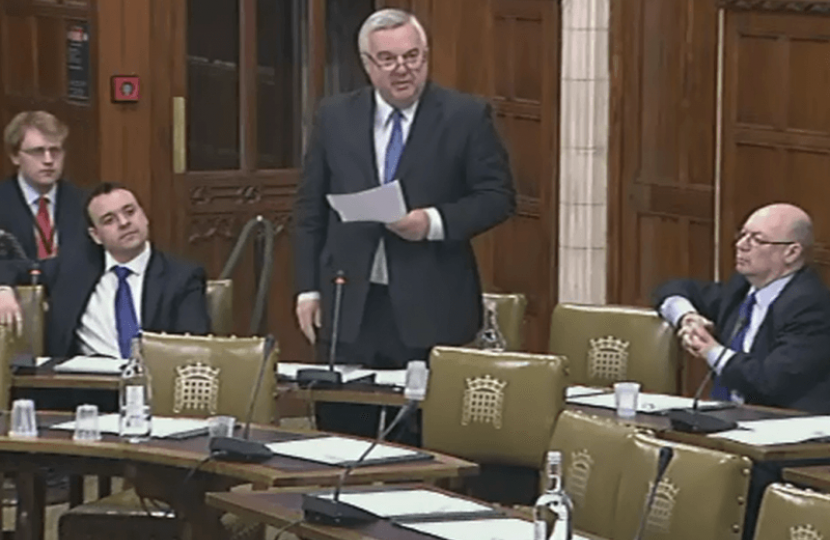 Sir Oliver calling for a Radiotherapy facility in Stevenage in a Commons debate